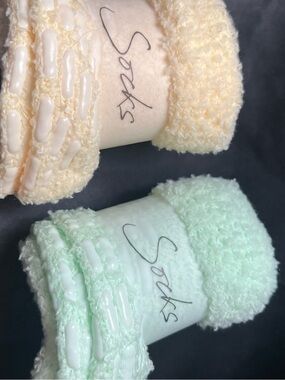 Socks with grippers instead of two